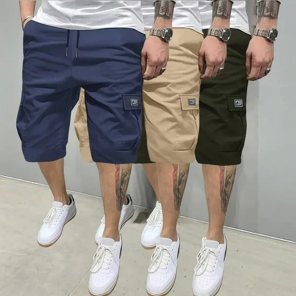 Men's 3-Pack Lightweight Multi-Pocket Cargo Shorts