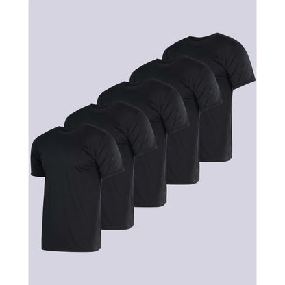Men's 5-Pack Dry Fit Athletic Performance T-Shirts